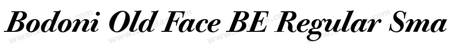 Bodoni Old Face BE Regular Small Caps & Oldstyle Figures字体转换